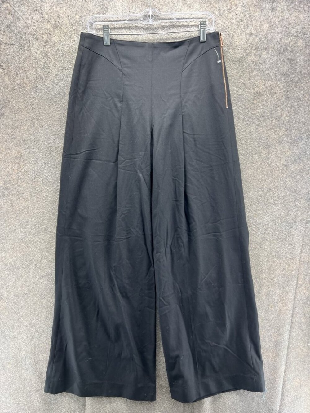 Kit And Ace Dress Pants Womens 8 Black Twill Wide Leg Take It Higher Trouser